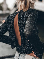 Shiny Sequins Mini Dress