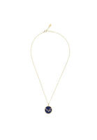 Zodiac Lapis Lazuli Gemstone Star Constellation Pendant Necklace Gold Libra