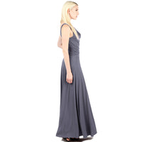 EVANESE INC - Original Women's Classic Elegant Cowlneck Sexy Long Gown Sleeveless Dress