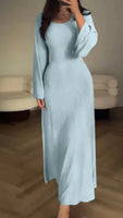 Long Sleeve Split Loose Leisure Professional Dress For Women