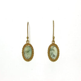 Natalia Drop Earrings in Prehnite