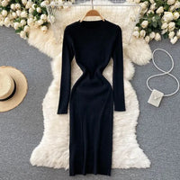 Tight Stretch Knitted Dress For Women