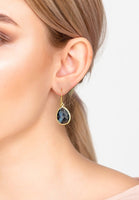 Petite Drop Earrings Sapphire Hydro Gold