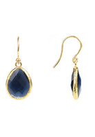 Petite Drop Earrings Sapphire Hydro Gold