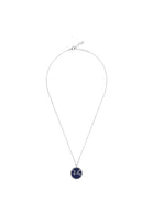 Zodiac Lapis Lazuli Gemstone Star Constellation Pendant Necklace Silver Virgo