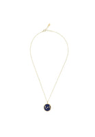 Zodiac Lapis Lazuli Gemstone Star Constellation Pendant Necklace Gold Scorpio