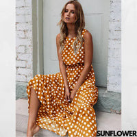 Dotted Long Flowing Summer Dress