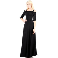 EVANESE INC - Original Women's Slip on Formal Long Eveing Party Dress Gown With 3/4 Sleeves