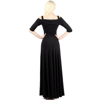 EVANESE INC - Original Women's Slip on Formal Long Eveing Party Dress Gown With 3/4 Sleeves