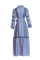 Polo Collar Striped Dress