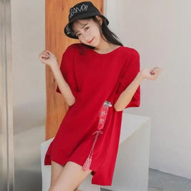 Bows & Ribbons Oversized T-Shirt Dress