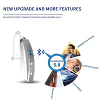 R95 Rechargeable Digital Hearing Aids Bluetooth Mini OE Ear Sound Amplifier Enhancer Wireless Hearing Aids Ear Care for Elderly