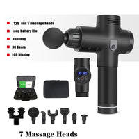 Massage Gun Deep Tissue Percussion Muscle Massager For Pain Relief 30 Speeds LCD Touch Display Fascia Gun Electric Body Massager