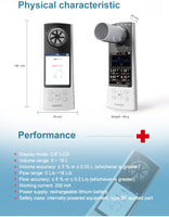 CONTEC SP80B/70B  Spirometer Handheld Digital Peak Flowmeter Bluetooth Tester for Lung Volume Function Color Screen