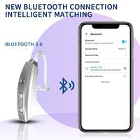 R95 Rechargeable Digital Hearing Aids Bluetooth Mini OE Ear Sound Amplifier Enhancer Wireless Hearing Aids Ear Care for Elderly