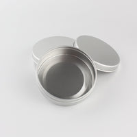 100g 50pcs  Aluminum Round Empty Canning Jar Tin Containers Aluminum Storage Container Candle Tin Tea Container 50pc/lot