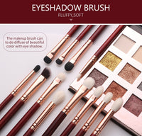 BEILI 25 pcs Makeup Brushes Set No Logo Goat Synthetic Hair Foundation Powder Eyeshadow Eyebrow Professional Make-up Brushes