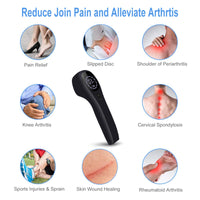 Laser Therapy Device for Pain Relief Handheld Knee Shoulder Back Pain Infrared Light Therapeutic Wavelength for Human Animal