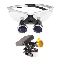 Dental Loupes Magnifier Lab Medical Magnification Binocular 2.5/3.5x420 Headlight Headlamp 5W Cloth Case