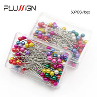 PLUSSIGN - Original 10 Pcs Cheap Black Positioning Needles Diy Sewing Tools Accessory Patchwork Locating Pearl Light Straight Pins Sewing Tools Accessories