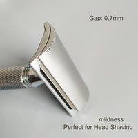 Dscosmetic T7 316L stainless steel double edge safety razor