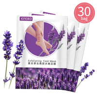 EFERO 30Pair Exfoliating Foot Masks Pedicure Socks Exfoliation for Feet Mask Peel Dead Skin Remover Calluses Whitening Foot Mask