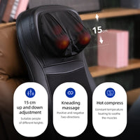 MARESE Electric Back Massager Cervical Heating Neck Waist Shiatsu Seat Cushion Household Whole Body Kneading Massage For Chair