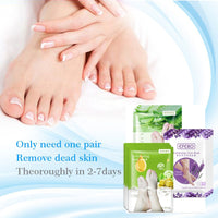 EFERO 30Pair Exfoliating Foot Masks Pedicure Socks Exfoliation for Feet Mask Peel Dead Skin Remover Calluses Whitening Foot Mask