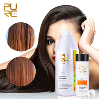 PURC Brazilian Keratin Treatment Straightening Hair 8% Formaldehyde and 12% Formaldehyde Straighten Hair Products Hair Care PURE