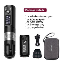 Ambition Soldier Wireless Tattoo Machine Rotaty Battery Pen with Portable Power Pack 2400mAh LED Digital Display For Body Art