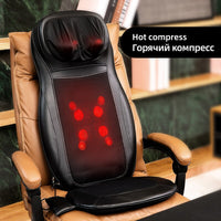 MARESE Electric Back Massager Cervical Heating Neck Waist Shiatsu Seat Cushion Household Whole Body Kneading Massage For Chair