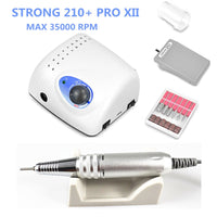 45K New Arrival STRONG 210 Plus PRO 105 105L Handpiece 65W 45000rpm Nail Drills Manicure Machine Pedicure Electric File Bits