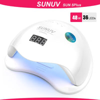 SUNUV SUN5 Plus 48W UV Light Nail Dryer for All Gels Dual Hands 36Leds Manicure Lamp Auto Sensor Bottom