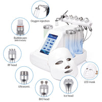 7 In 1 Hydra Dermabrasion Peel Clean Skin Care BIO Light RF Vacuum Face Skin Cleaning Hydro Water Oxygen Jet Peel Machine