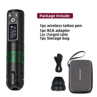 Ambition Soldier Wireless Tattoo Machine Rotaty Battery Pen with Portable Power Pack 2400mAh LED Digital Display For Body Art