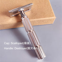 Dscosmetic T7 316L stainless steel double edge safety razor