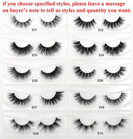 30/40/100/pairs Visofree Mink Eyelashes with Tray No Box Handmade Natural False Eyelashes Full Strip Lashes Reusable Long lashes