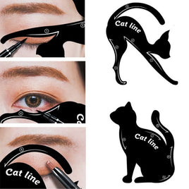 HZBCLY BEAUTIFUL LIFE STORE - 20 Pcs Eyeliner Stencils Cat Line Eyeliner Stamps Cat Pro Eye Liner Stamps Models Eyeliner Template Shaper Eye Liner Makeup Tool