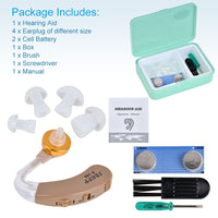 Wholesale 10pcs Digital Hearing Aid Aids Kit Behind the Ear BTE Sound Voice Amplifier F-168