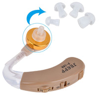 Wholesale 10pcs Digital Hearing Aid Aids Kit Behind the Ear BTE Sound Voice Amplifier F-168