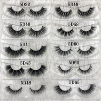 Wholesale 30 pairs no box Mikiwi Eyelashes 3D Mink Lashes Handmade Dramatic Lashes 32 styles cruelty free mink lashes