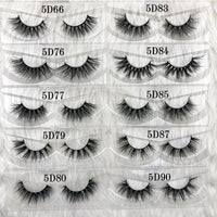 Mikiwi wholesale 50 pairs/pack 3D Mink Lashes No packaging Full Strip Lashes Mink False Eyelashes custom box Makeup eyelashes