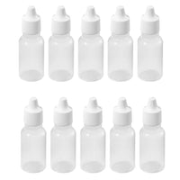 MR.STRONG - 100 Pcs 10 ML 1/3 OZ  Plastic Childproof Dropper Bottles Oil Lotion Refillable Bottle