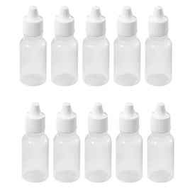 MR.STRONG - 100 Pcs 10 ML 1/3 OZ  Plastic Childproof Dropper Bottles Oil Lotion Refillable Bottle