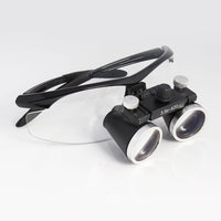 Dental Loupe Dental Lab Medical Loupe Dental Magnifier Binocular 3.5/2.5X Headlight Dentists Headlamp 5W Cloth Case