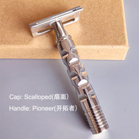 Dscosmetic T7 316L stainless steel double edge safety razor