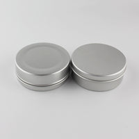 100g 50pcs  Aluminum Round Empty Canning Jar Tin Containers Aluminum Storage Container Candle Tin Tea Container 50pc/lot