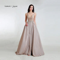 XGYBRIDAL- Original Lemon Joyce Green Prom Dresses 2024 Sexy V-Neck Beading Shiny Dubai Evening Gown Vestidos De Gala Plus Size