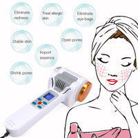 Hot Cold Hammer Skin Lifting Up Massager Ultrasound Cavitation Machine Cryotherapy LED Photon Rejuvenation Facial Eye Care Tool