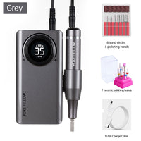 35000 RPM Rechargeable Portable Nail Drill machine Electric Nail File Manicure drill Set profession Nail Tools for Nail Salon